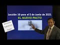 El nuevo pacto. Lección 10 para el 5 de junio de 2021