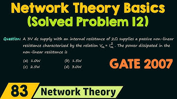 Basics of Network Theory (Solved Problem 12)
