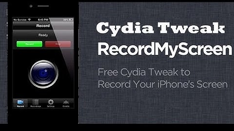 Cydia Tweak RecordMyScreen (Tweak)! Record Your iDevice Screen!