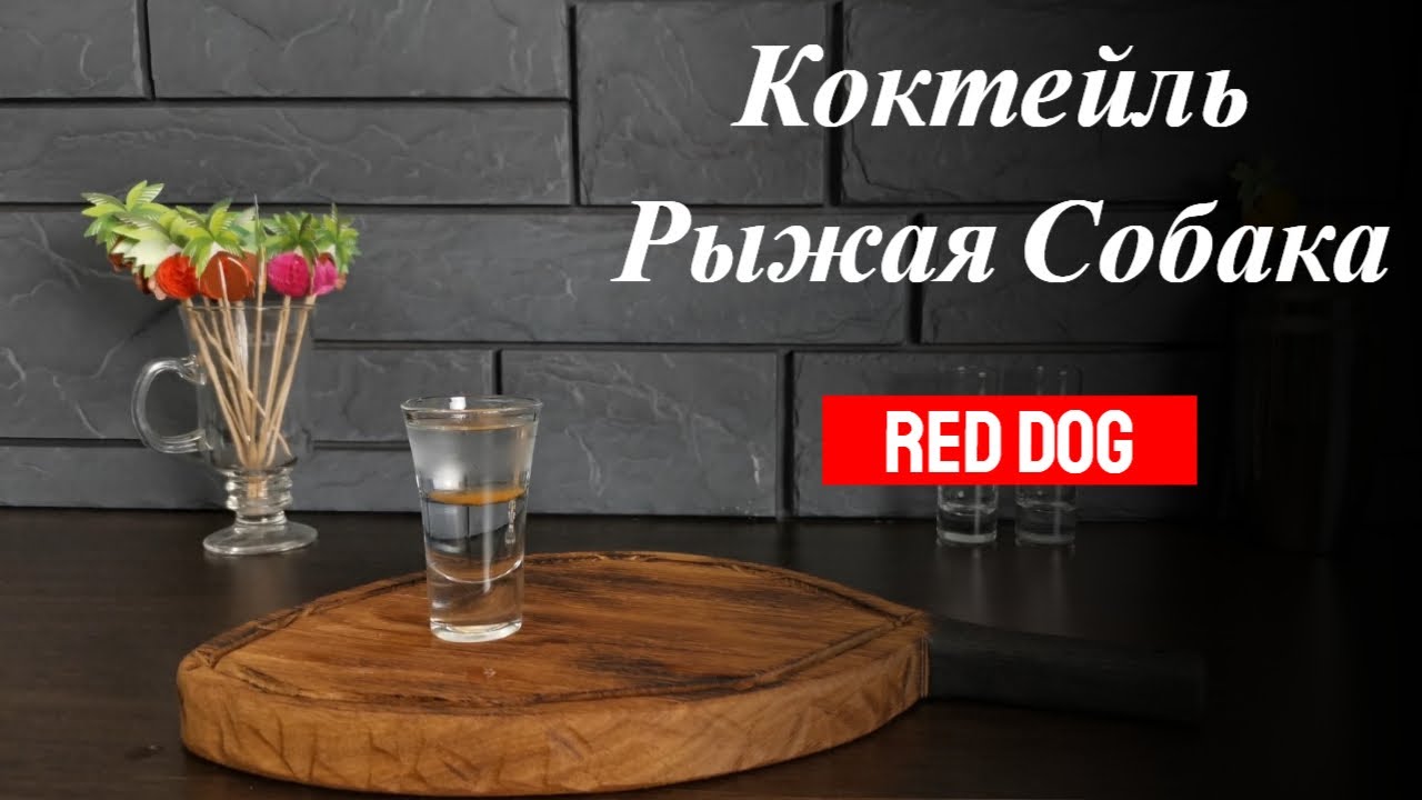 Коктейль шот Рыжая Собака с самбукой, текилой и тобаско! Готовим коктейли дома!