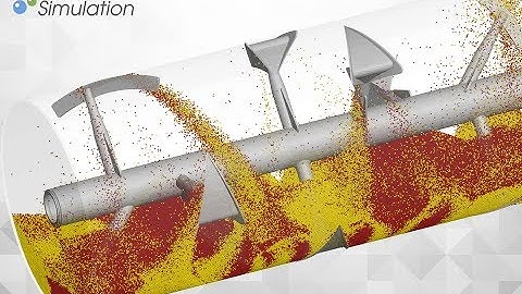 Large scale DEM simulation of a plow mixer