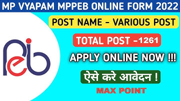 MPPEB Group 5 Vacancy 2022 Short Details of Notification | MPPEB | GOVT JOB | MAX POINT