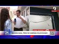 SJL: atacan a balazos una vivienda y dejan carta extorsiva