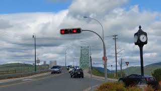 Flashing Red Intersection in Campbellton