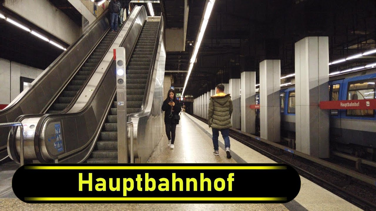 U-Bahn Station Hauptbahnhof - Munich 🇩🇪 - Walkthrough 🚶