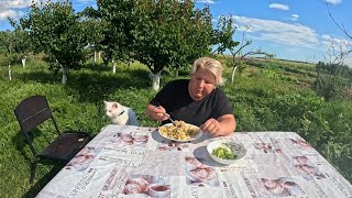 МУГБАНГ В САДУ / ЖИЗНЬ В ДЕРЕВНЕ #villagelife 