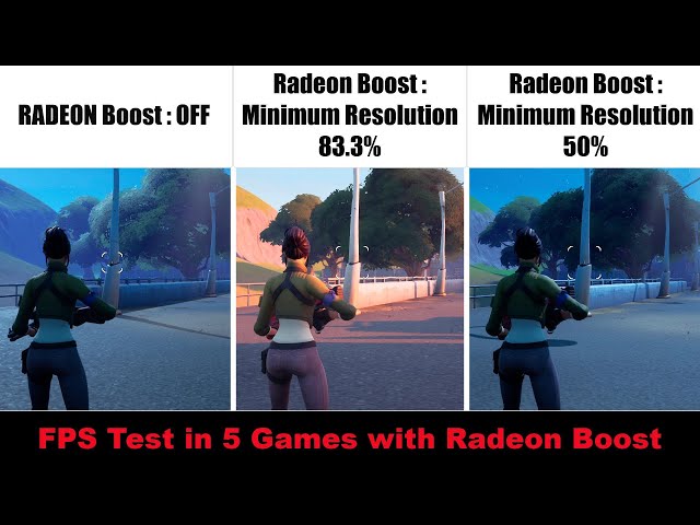 AMD Radeon Boost: On vs Off FPS Test in Games