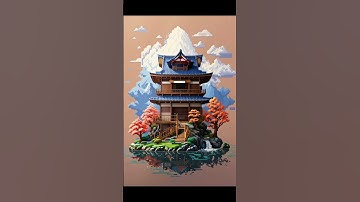 Japanese House in AI Pixel Art [ ChatGPT × Leonardo Ai × Discover Life ]