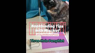 Bookbinding Tips Pamphlet Stitch with Mischief