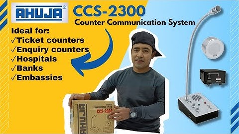 Ahuja CCS 2300 | counter Communication system | unboxing and review
