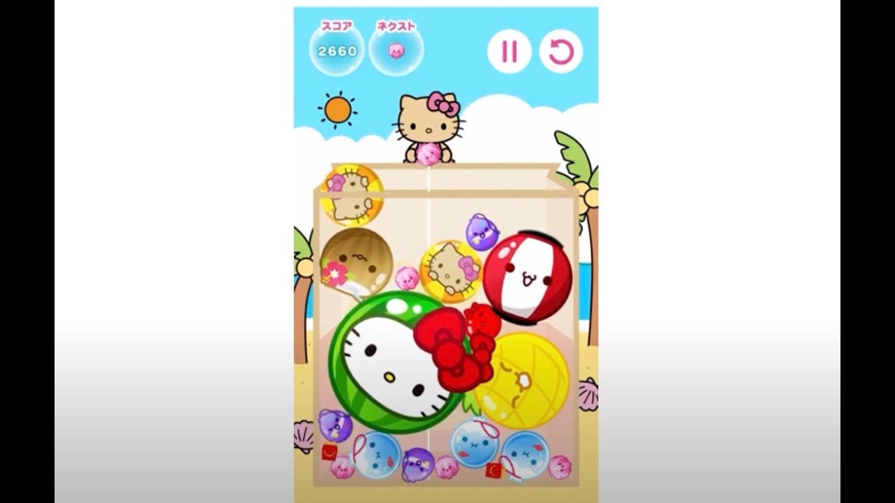 ハッピーセット新作】ハローキティのスイカゲームで遊んでみた！【2025