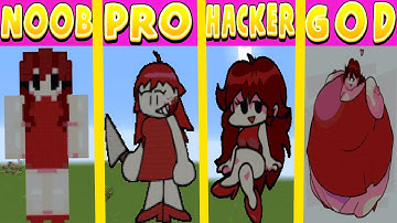 Minecraft Pixel Battle NOOB vs PRO vs HACKER vs GOD FNF Girlfriend