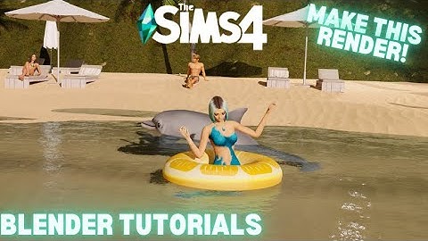 The Sims 4 Blender Tutorials | Mermaids In Blender | Links Included
