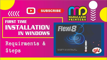 #8. FLEXI 8.1 INSTALLATION in Windows7. #flexi #installation @ Mahalaxmi Printers