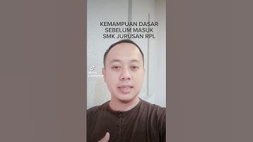 Mau Masuk SMK Jurusan RPL, Ini Kemampuan Dasar yang Harus di Persiapkan #shorts