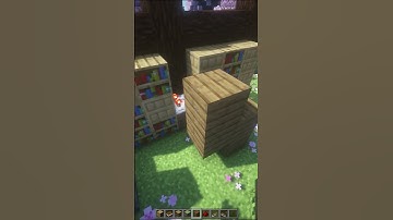 Minecraft: Secret Chiseled Bookshelf Door 📚 #shorts