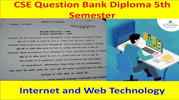 CSE 5th Sem Question bank (Internet and Web Technology)