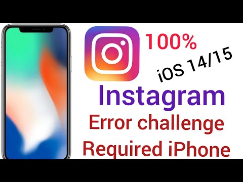 How to fix instagram error challenge required iphone in ios 14.15