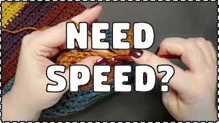 How To CROCHET FASTER - 15 TIPS Not Just For BEGINNERS - Improve Your CROCHET SPEED!