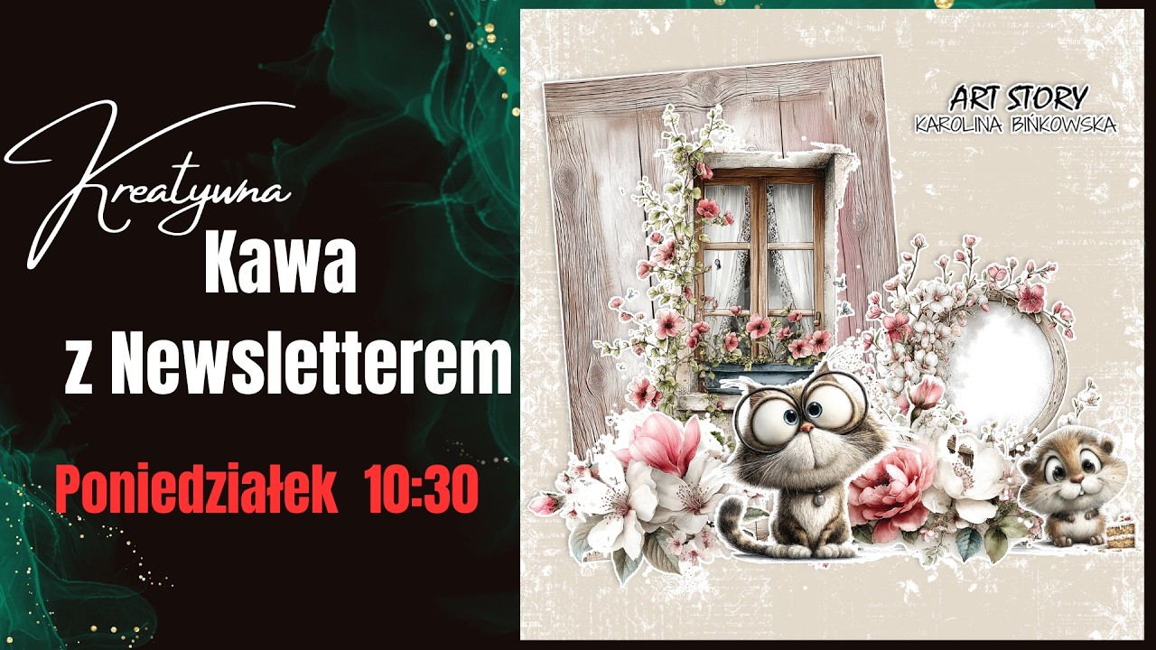 Kreatywna Kawa z Newsletterem set 69 I Mixedmedia I DIY I Scrapbooking