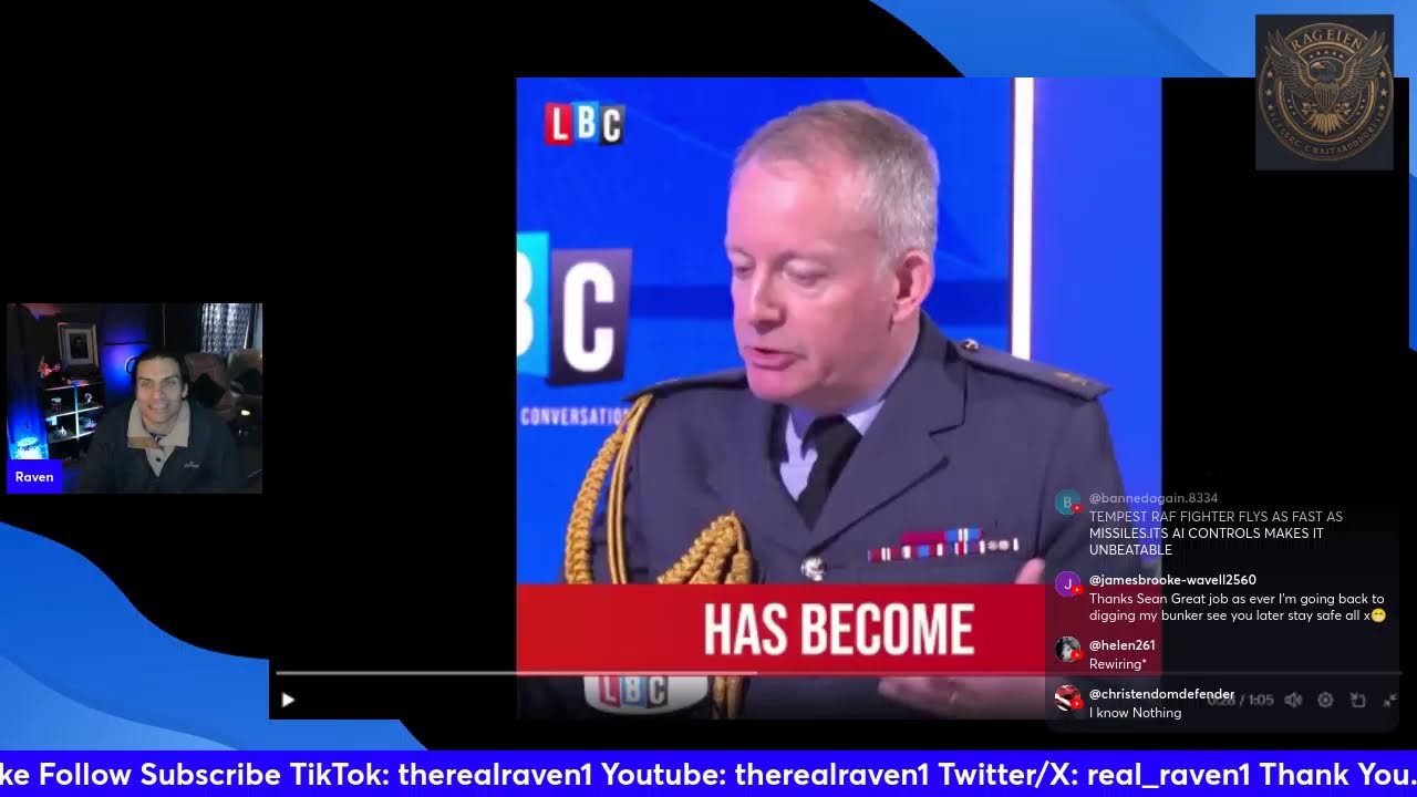 URGENT WARNING: UK DEFENCE CONSCRIPTION NOT RULED OUT. Livecast