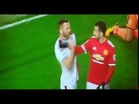 Henrikh Mkhitaryan fight with Long   Man utd vs Burnley 26 12 2017
