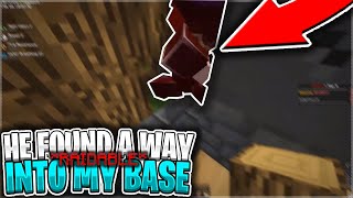 HE FOUND A WAY INTO MY BASE! + GIVEAWAY WINNERS! | AdeptMC #1
