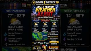 🌩️ South Florida Weather Alert | Heavy Rain & Storms Expected Wednesday