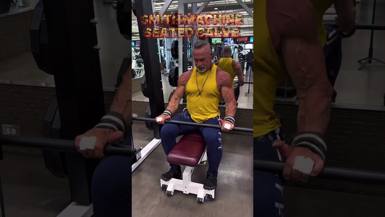 CALVES SMITH MACHINE SEATED CALVE #workout #muscle #motivation #exercise