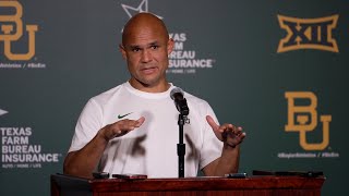 Presser: Aranda and Players Answer Questions After Win Over LIU | Baylor Football