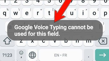 How to fix google voice typing cannot be used for this field