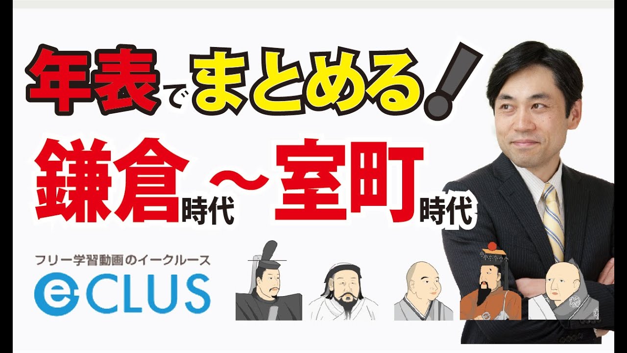 鎌倉時代から室町時代 前半 中学社会歴史 中世の日本 まとめ講座