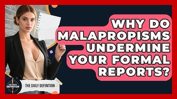 Why Do Malapropisms Undermine Your Formal Reports? - The Daily Definition