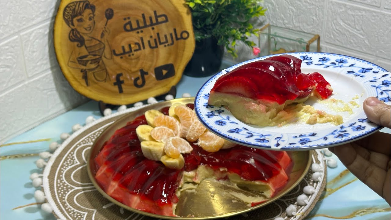 بدون سكر وبدون بيض وبدون فرن🍓🍓🍓