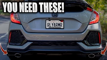 Rally Armor Mud Flaps INSTALL! - 2017-2021 Honda Civic Hatchback LX/EX (Non-Sport)