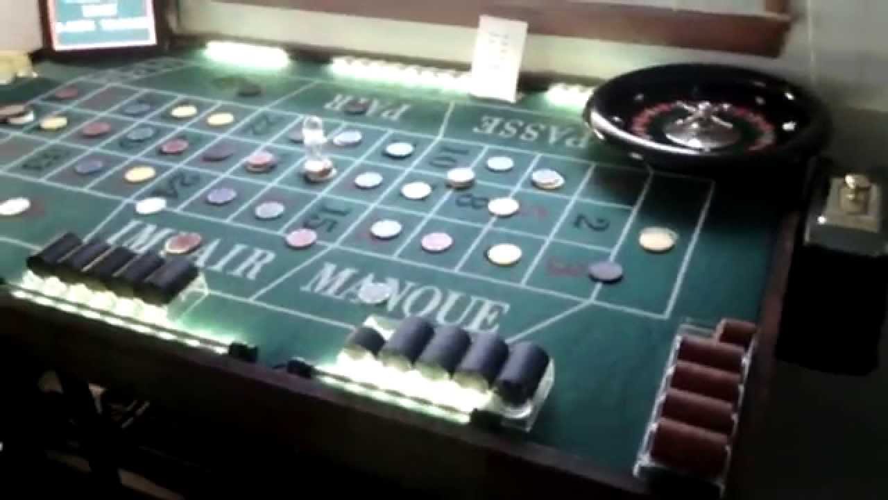 Homemade Roulette table. YouTube