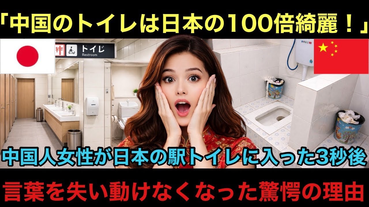 【海外の反応】「小さい島国のトイレなんてどうせ汚い」と見下した中国人観光客が日本の駅トイレに入った瞬間→全員が絶句した理由