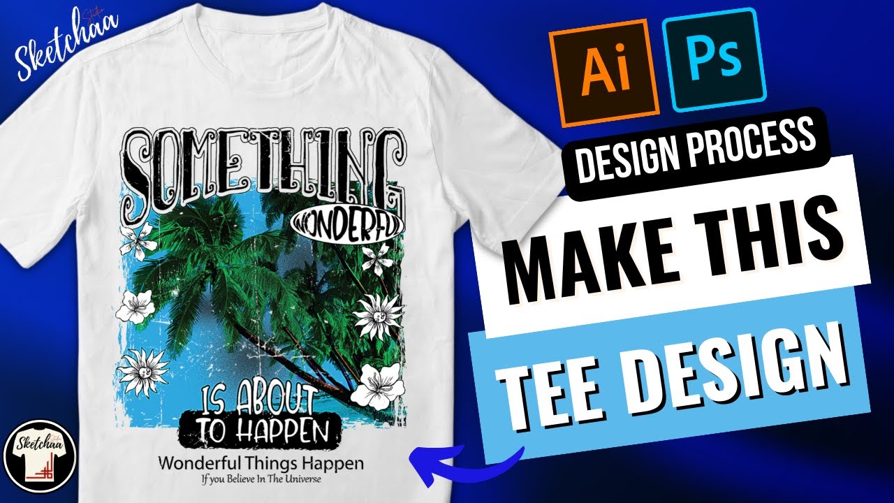 Adobe photoshop t shirt design tutorial | Use real images in your ...