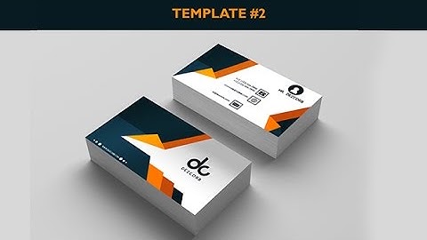Business Card mockup #2| Business card design in photoshop cs6