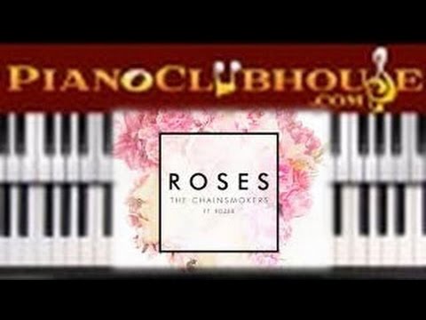 ♫ How to play "ROSES" by The Chainsmokers (easy piano tutorial lesson)