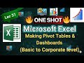 MS Excel Pivot Table & Dashboard One Shot | Basic to Corporate Level