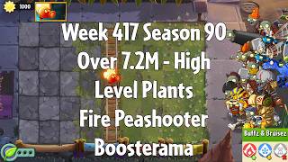 over 72m  Fire Peashooter Boosterama Pvz2 Arena Week 417 S90 High Level Plants  Jade League