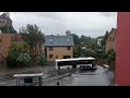 Сильный ураган и дождь в Латвии. После урагана в Елгаве затопило улицы.