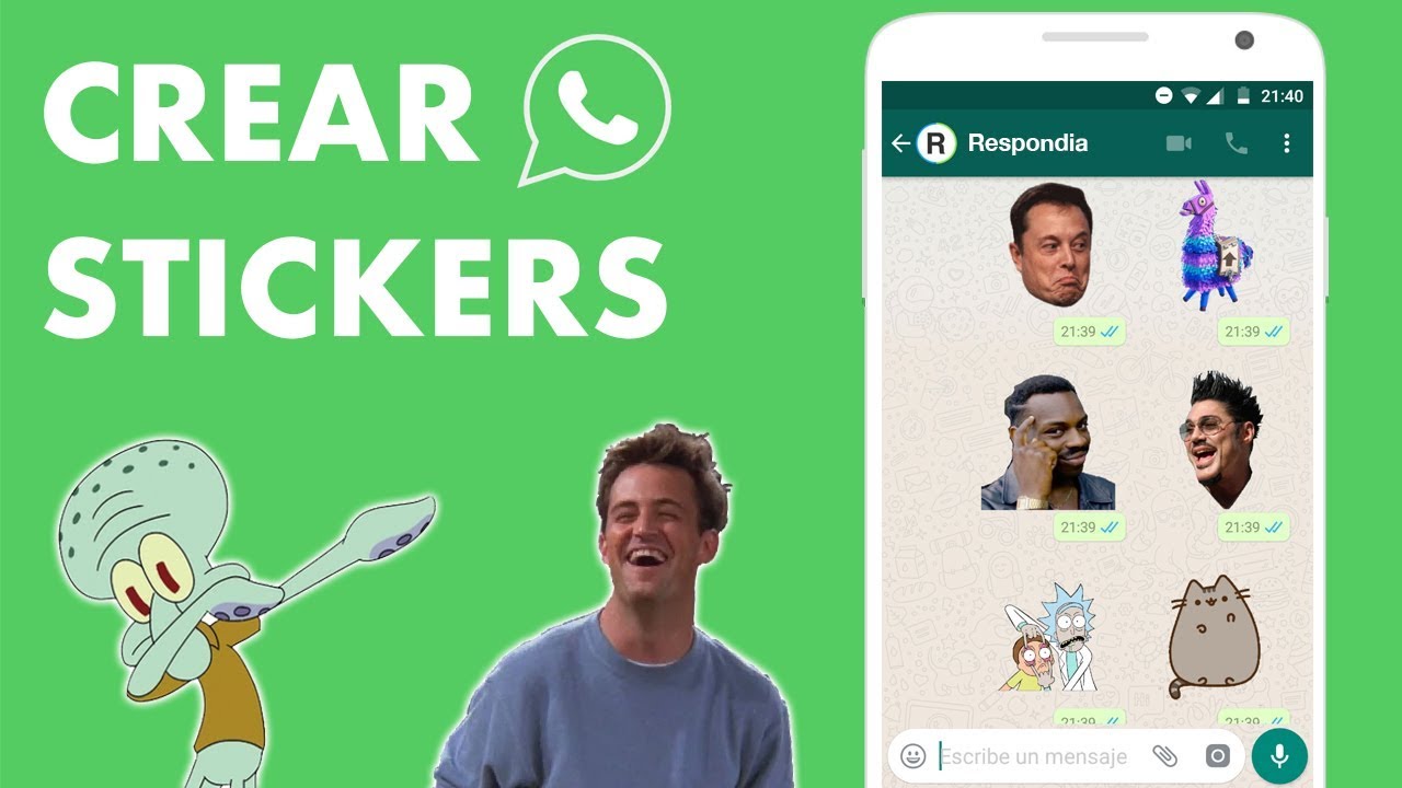 Cómo crear STICKERS PARA WHATSAPP personalizados MUY FÁCIL - YouTube