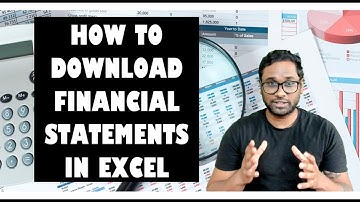 How to download financial statements in excel from any website