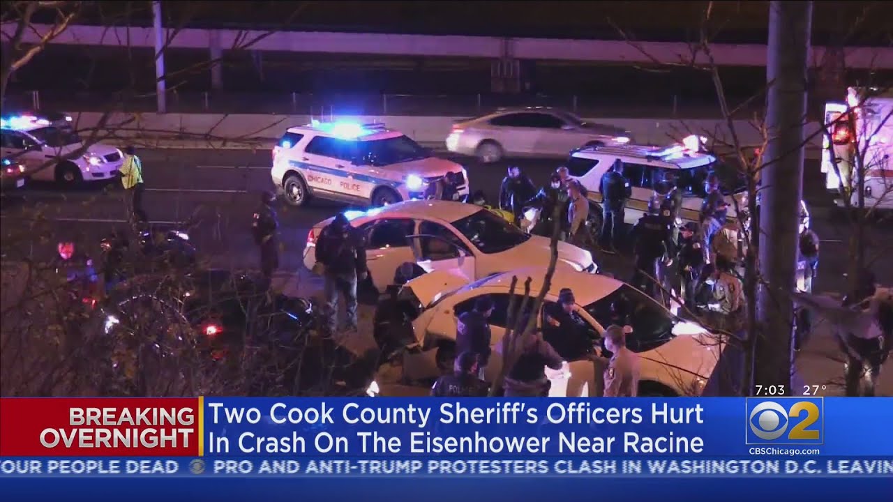 Two Cook County Sheriff's Officers In Crash On The Eisenhower Near Racine