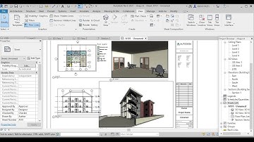 Học Revit 2021- Bai 4: Tạo mặt cắt, tạo view nhìn, dàn trang định tỷ lệ và in bản vẽ trong Revit