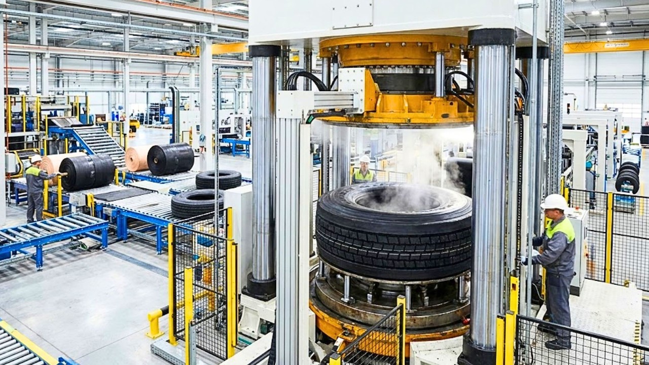 Inside the Mega Tire Factory – How Rubber Is Harvested and Molded Into Super Truck Tires