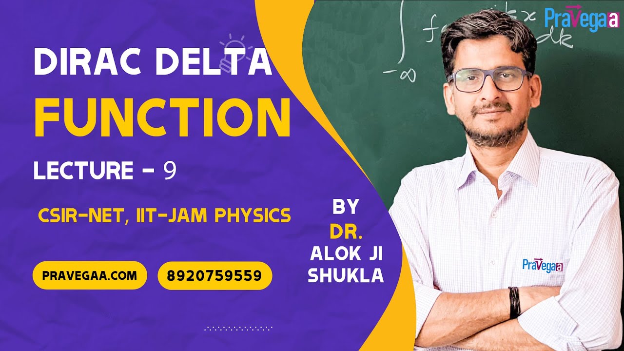Lecture 9 Dirac Delta Function - YouTube