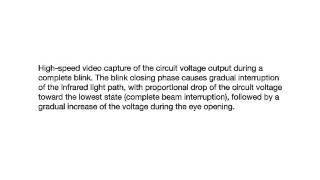 Celebrity Infrared Signal of a Complete Eye Blink Profile